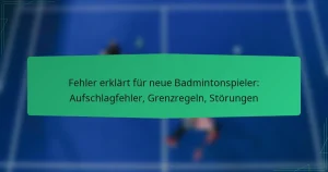 Fehler erklärt für neue Badmintonspieler: Aufschlagfehler, Grenzregeln, Störungen
